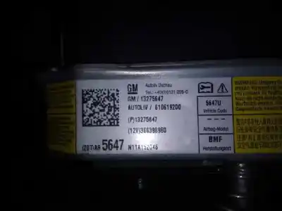 Автозапчасти б/у подушка безопасности передняя правая за opel insignia a sedán (g09) 2.0 cdti (69) ссылки oem iam 13275647  610619200