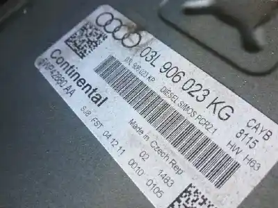 Recambio de automóvil de segunda mano de centralita motor uce para audi a1 1.6 tdi referencias oem iam 03l906023kg 5wpo42880aa 