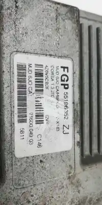 Peça sobressalente para automóvel em segunda mão centralina de motor uce por opel corsa c enjoy referências oem iam 55196532zj