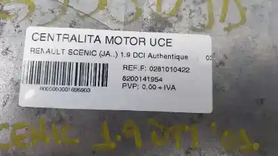 Автозапчастина б/у ебу контролер двигуна для renault scénic i monospace (ja0/1_, fa0_) 1.9 dti (ja1u) посилання на oem iam 0281010422 28sa5129 8200141954