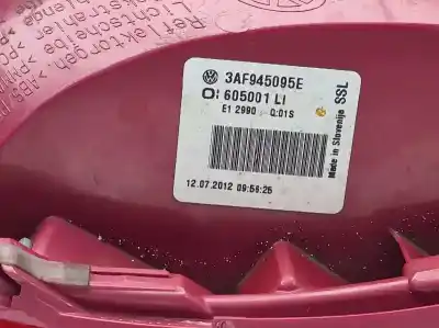 Автозапчасти б/у левый задний фонарь за volkswagen passat b7 variant (365) 1.6 tdi ссылки oem iam 3af945095e  