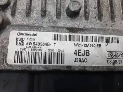 Second-hand car spare part ecu engine control for ford fiesta (cb1) ambiente oem iam references 5ws40584bt  8v2112a650eb