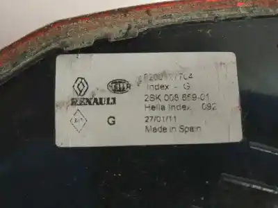 Second-hand car spare part left tailgate light for renault scenic ii exception oem iam references 15911500  