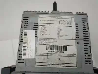 Peça sobressalente para automóvel em segunda mão sistema de áudio / rádio cd por chevrolet aveo ls referências oem iam 96647737