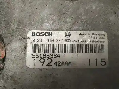 Tweedehands auto-onderdeel ECU MOTORCONTROLLER voor FIAT STILO (192)  OEM IAM-referenties 0281010337 74630667 55185364