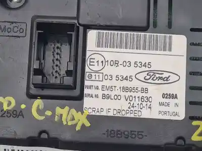 Автозапчастина б/у багатофункційний дисплей для ford c-max (cb7) (2010->) 1.6 titanium [1.6 ltr. - 85 kw tdci cat] посилання на oem iam em5t18b955bb