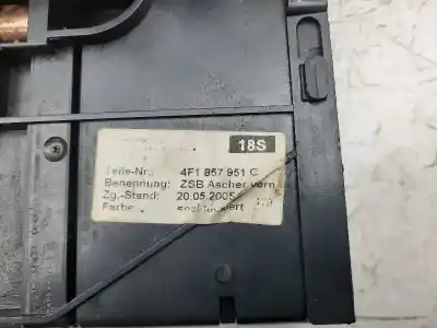 Second-hand car spare part ashtray for audi a6 c6 (4f2) 2.7 tdi oem iam references 4f1857951c  