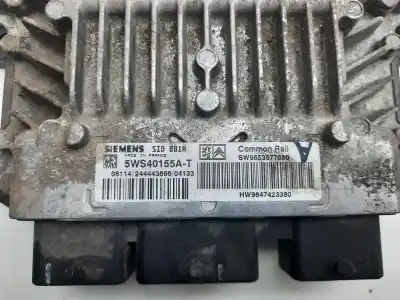 Second-hand car spare part ecu engine control for peugeot partner (s2) combiespace oem iam references 5ws40155at  sw9653577680