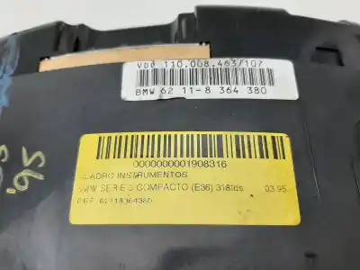 Peça sobressalente para automóvel em segunda mão quadrante por bmw serie 3 compacto (e36) 318tds referências oem iam 62118364380  