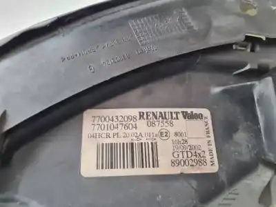 Peça sobressalente para automóvel em segunda mão farol / farolim esquerdo por renault scénic i monospace (ja0/1_, fa0_) 1.9 dti (ja1u) referências oem iam 7700432098  89002988