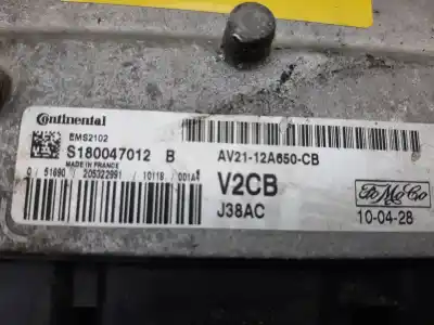 Second-hand car spare part ecu engine control for ford fiesta (cb1) ghia oem iam references av2112a650cb  s180047012b