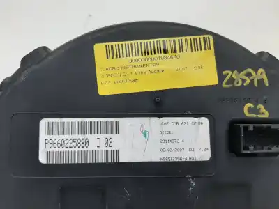 Pezzo di ricambio per auto di seconda mano pannello degli strumenti per citroen c3 hdi 70 furio riferimenti oem iam 9660225880