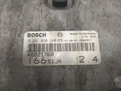 Автозапчасти б/у блок управления двигателем за alfa romeo 166 (936_) 2.4 jtd (936a2b__) ссылки oem iam 0281010340 16651ja 46821768