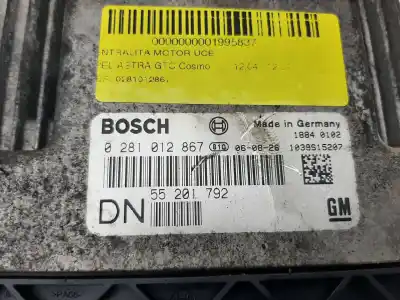 Peça sobressalente para automóvel em segunda mão centralina de motor uce por opel astra gtc cosmo referências oem iam 0281012867