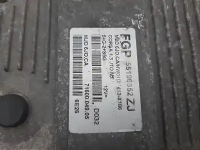 Second-hand car spare part ecu engine control for opel corsa c cosmo oem iam references 55196352zj  