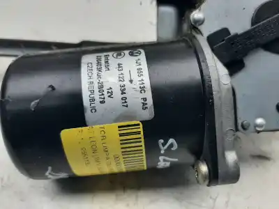 Peça sobressalente para automóvel em segunda mão motor do limpa para brisas por seat leon (1m1) 1.9 tdi referências oem iam 1j1955113c  443122334017