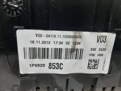 Peça sobressalente para automóvel em segunda mão quadrante por seat leon (1p1) reference referências oem iam a2c53387420  