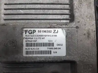 Автозапчасти б/у блок управления двигателем за opel corsa c blue line ссылки oem iam 55196352zj  