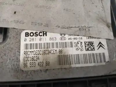 Second-hand car spare part ecu engine control for citroen c4 berlina sx oem iam references 0281011863