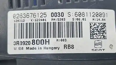 Автозапчастина б/у панель інструментів для seat exeo st (3r5) 2.0 tdi посилання на oem iam 3r0920800h 0263676125 6081120091