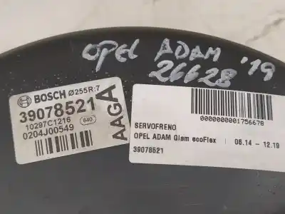 Pièce détachée automobile d'occasion SERVO FREIN pour OPEL ADAM  Références OEM IAM 39078521 0204J00549 10297C1216