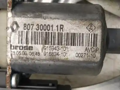 Автозапчастина б/у регулятор переднього правого скла для renault scénic iii (jz0/1_) 1.5 dci посилання на oem iam 807300011r  