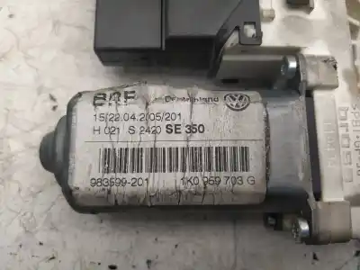 Peça sobressalente para automóvel em segunda mão elevador de vidros traseiro esquerdo por seat leon (1p1) 2.0 tdi 16v referências oem iam 1k0959703g