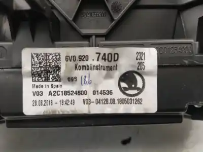 Автозапчастина б/у панель інструментів для skoda fabia ambition посилання на oem iam 6v0920740d  a2c18524600