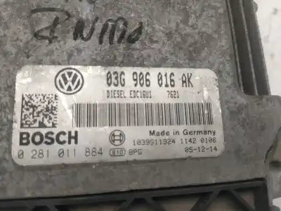 Gebrauchtes Autoersatzteil ECU-MOTORSTEUERGERÄT UCE Motorsteuergerät zum SEAT ALTEA (5P1)  OEM-IAM-Referenzen 03G906016AK  0281011884