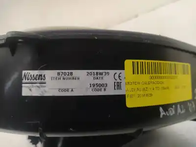 Second-hand car spare part heater blower motor for audi a2 (8z) 1.4 tdi oem iam references 2018w39