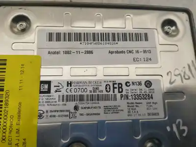 Second-hand car spare part electronic module for opel astra j lim. excellence oem iam references 13353284  