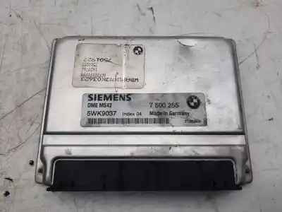 Peça sobressalente para automóvel em segunda mão centralina de motor uce por bmw serie 3 coupe (e46) 320 cd referências oem iam 7500255  5wk9037