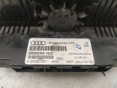 Peça sobressalente para automóvel em segunda mão comando de sofagem (chauffage / ar condicionado) por audi a3 (8p1) 1.6 referências oem iam 8p0820043d5pr  