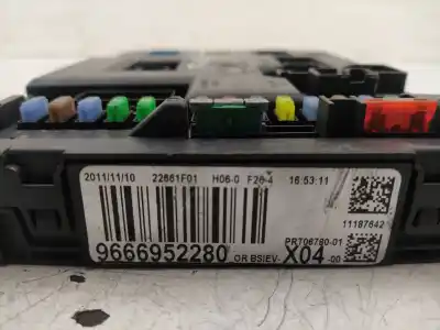 Second-hand car spare part fuse box unit for citroen c3 sx oem iam references 9666952280  