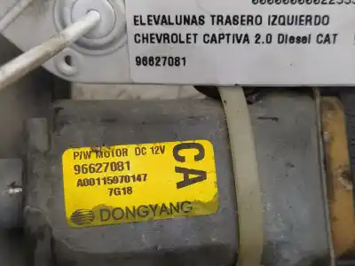 Peça sobressalente para automóvel em segunda mão elevador de vidros traseiro esquerdo por chevrolet captiva 2.0 diesel cat referências oem iam 96627081