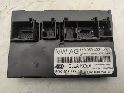 Peça sobressalente para automóvel em segunda mão módulo de confort / bsi /bcm por seat leon (1p1) 1.6 referências oem iam 1k0959433ak