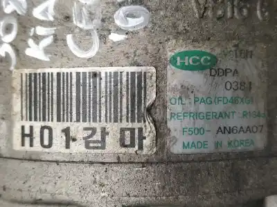 Second-hand car spare part air conditioning compressor for kia pro cee´d (ed) 1.6 oem iam references f500an6aa07