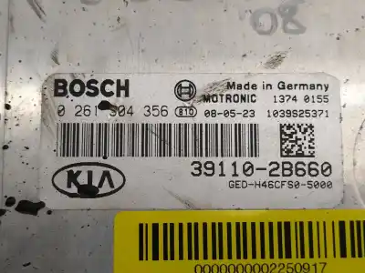 Second-hand car spare part ecu engine control for kia pro cee´d (ed) 1.6 oem iam references 0261s04356  391102b660