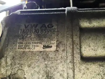 Peça sobressalente para automóvel em segunda mão compressor de ar condicionado a/a a/c por seat leon (1p1) 2.0 tdi 16v referências oem iam 1k0820808fx