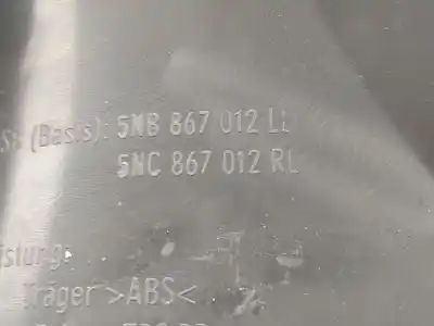 Автозапчастина б/у обработка передніх правіх дверей для volkswagen tiguan (ad1, ax1) 2.0 tdi посилання на oem iam 5nc867012rl  
