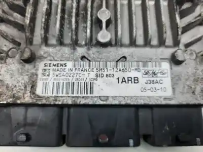 Second-hand car spare part ecu engine control for ford focus berlina (cap) 2.0 tdci cat oem iam references 5ws40227c  5m5112a650mb