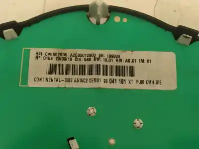 Peça sobressalente para automóvel em segunda mão quadrante por citroen c3 business referências oem iam a2c53385740