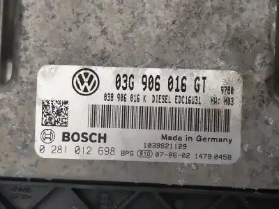 Second-hand car spare part ecu engine control for skoda superb (3u4) 2.0 tdi dpf oem iam references 0281012698