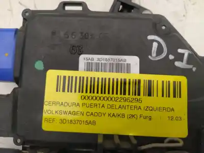 Автозапчасти б/у замок левой передней двери за volkswagen caddy ka/kb (2k) furg. 69 cv / 51 kw ссылки oem iam 3d1837015ab  