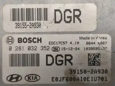 Peça sobressalente para automóvel em segunda mão centralina de motor uce por kia optima (jf) 1.7 crdi referências oem iam 0281032352