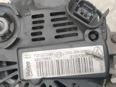 Second-hand car spare part alternator for dacia duster 1.5 dci diesel fap cat 110 cv / 81 kw oem iam references 231003831r  tg12c094