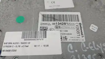 Автозапчасти б/у аудиосистема / радио cd за citroen c-elysée feel ссылки oem iam 98134281zd00  a2c97313200