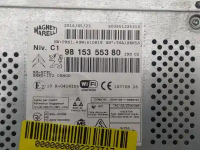Peça sobressalente para automóvel em segunda mão sistema de áudio / rádio cd por citroen c3 business referências oem iam 9815355380