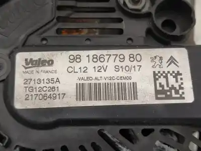 Автозапчасти б/у генератор за citroen c3 / c3 origin iii (sx) 1.2 vti 82 ссылки oem iam 9818677980 tg12c261 2713135a