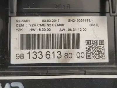 Автозапчасти б/у приборная доска за citroen c3 / c3 origin iii (sx) 1.2 vti 82 ссылки oem iam 981336138000  